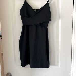 Black Beyond Yoga Wrap Dress